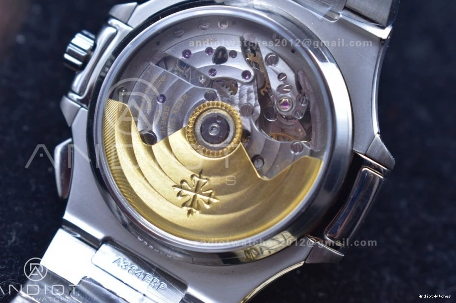 A7750 Wht PPF SS Mod Nautilus 435 5980 Stk Date Cozy Chrono SS 0805